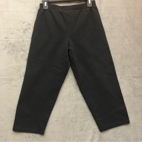 Champion Boy’s Powerblend Fleece Open Bottom Sweatpants Black Large - Picture 2 of 8